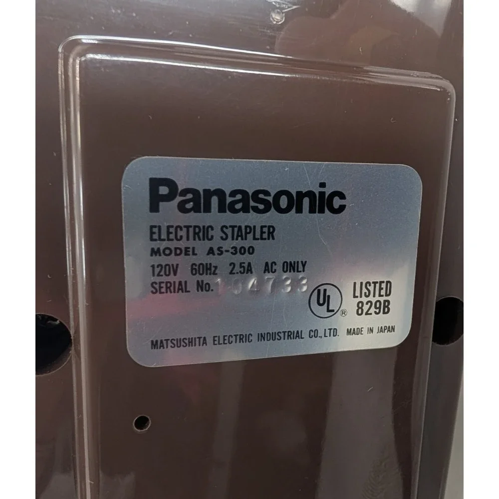 Panasonic AS-300 Commercial Electric Stapler - Adjustable depth gauge